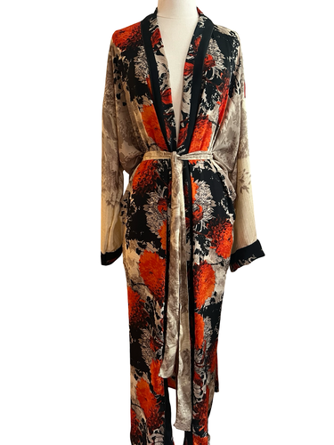 Vintage Silk Long Robe
