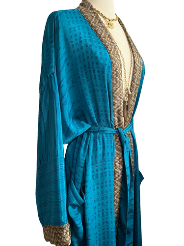 Vintage Silk Long Robe