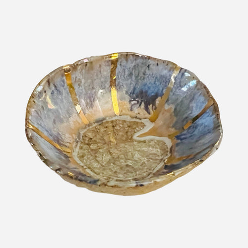 Mini Northern Lights Dish with Sky + Gold