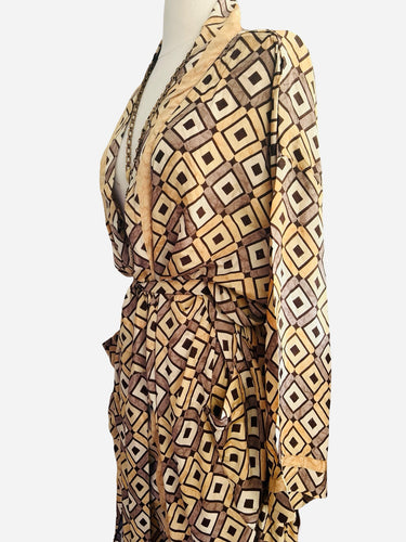 Vintage Silk Long Robe