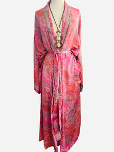 Vintage Silk Long Robe