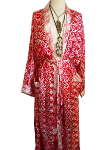 Vintage Silk Long Robe