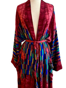 Vintage Silk Long Robe