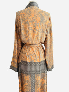 Vintage Silk Long Robe