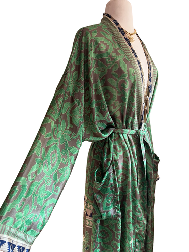 Vintage Silk Long Robe