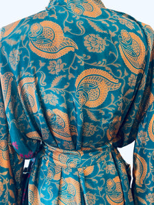 Vintage Silk Long Robe