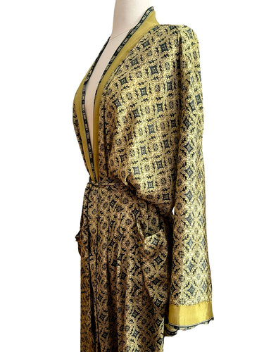 Vintage Silk Long Robe