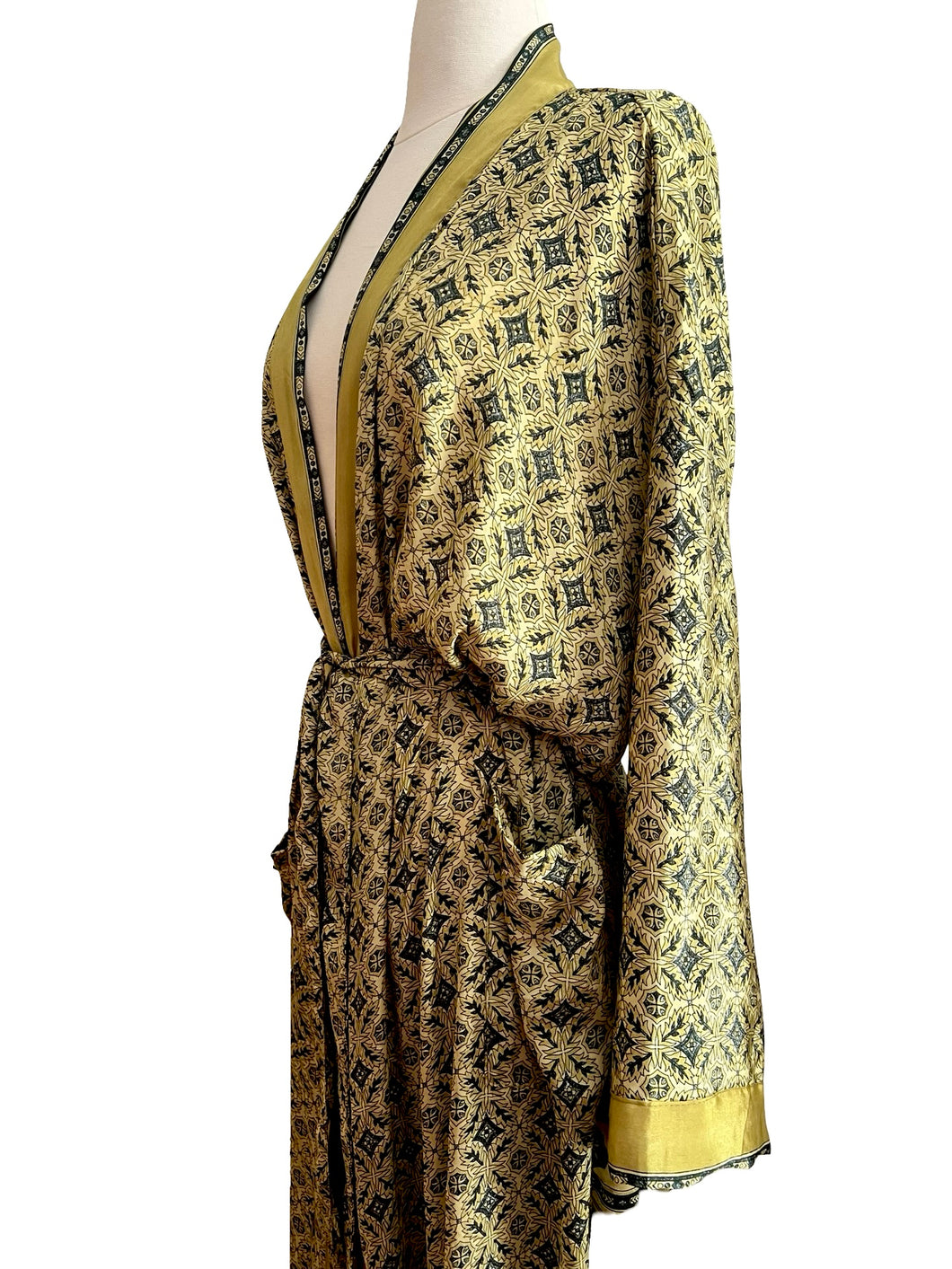 Vintage Silk Long Robe