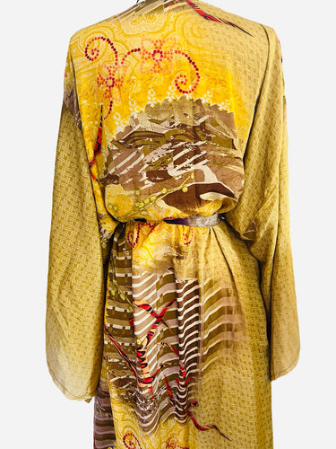 Vintage Silk Long Robe