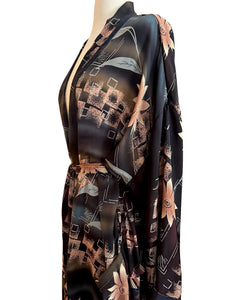 Vintage Silk Long Robe