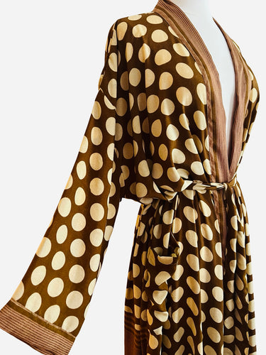 Vintage Silk Long Robe