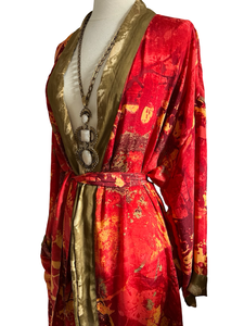 Vintage Silk Long Robe