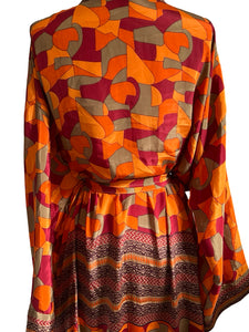 Vintage Silk Long Robe