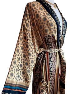 Vintage Silk Long Robe
