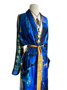 Vintage Silk Long Robe