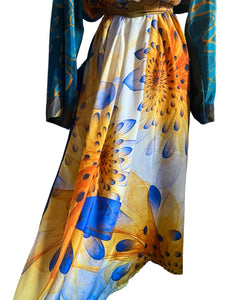 Vintage Silk Long Robe