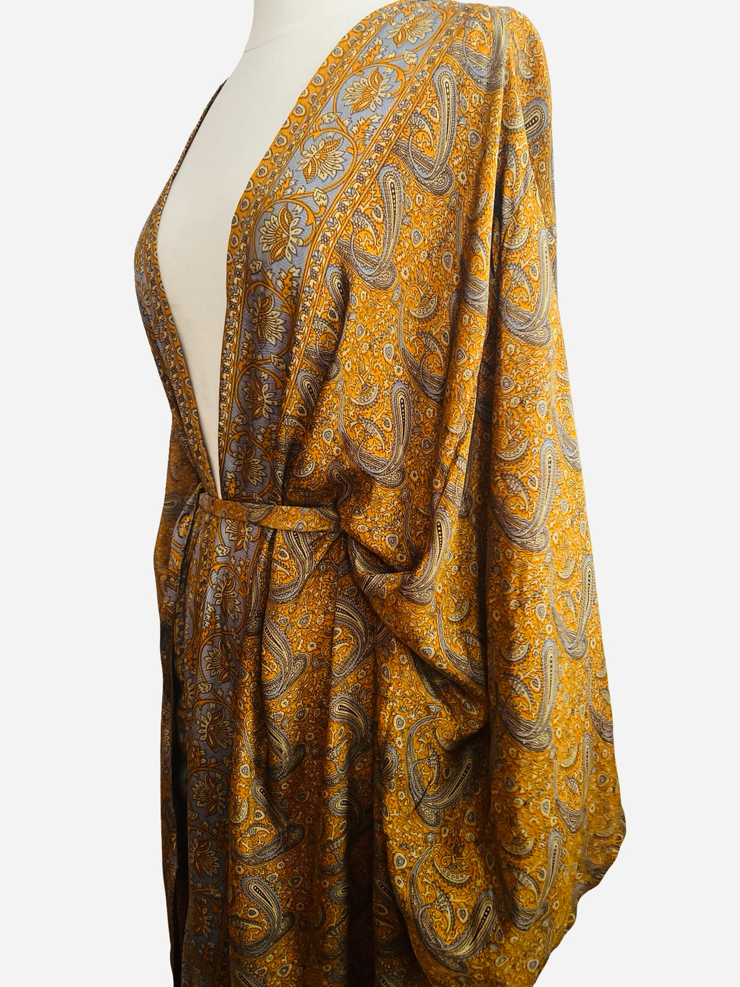 Vintage Silk Long Robe
