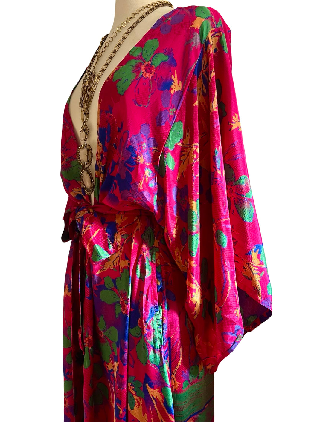 Vintage Silk Long Robe