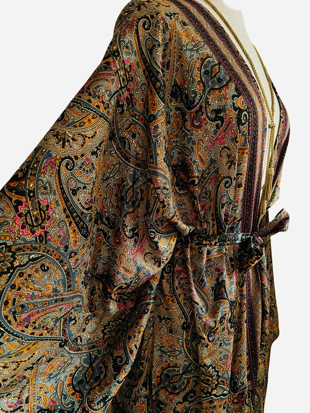 Vintage Silk Long Robe