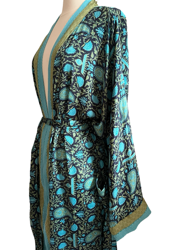Vintage Silk Long Robe