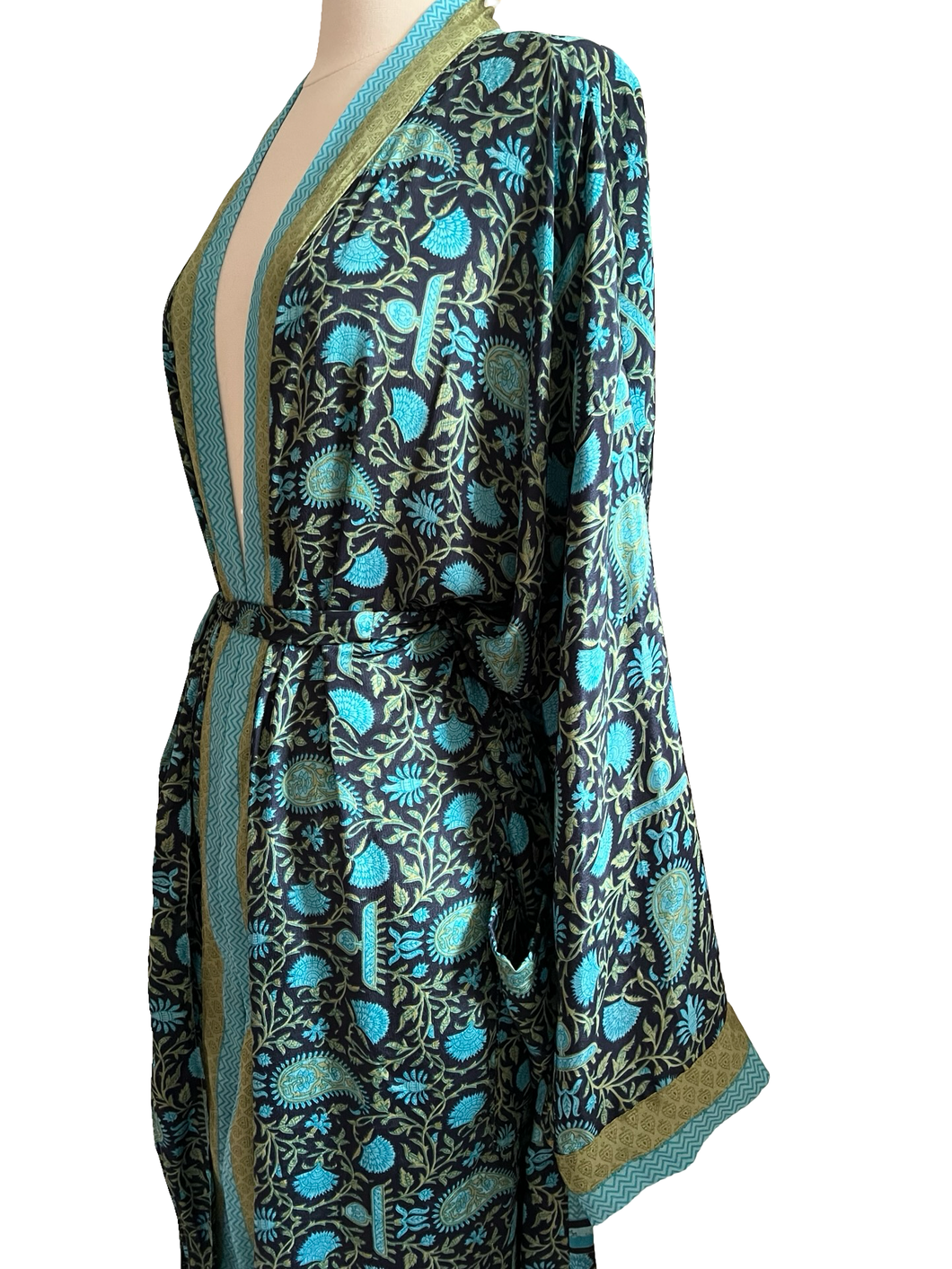 Vintage Silk Long Robe