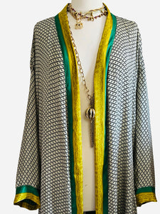 Vintage Silk Long Robe