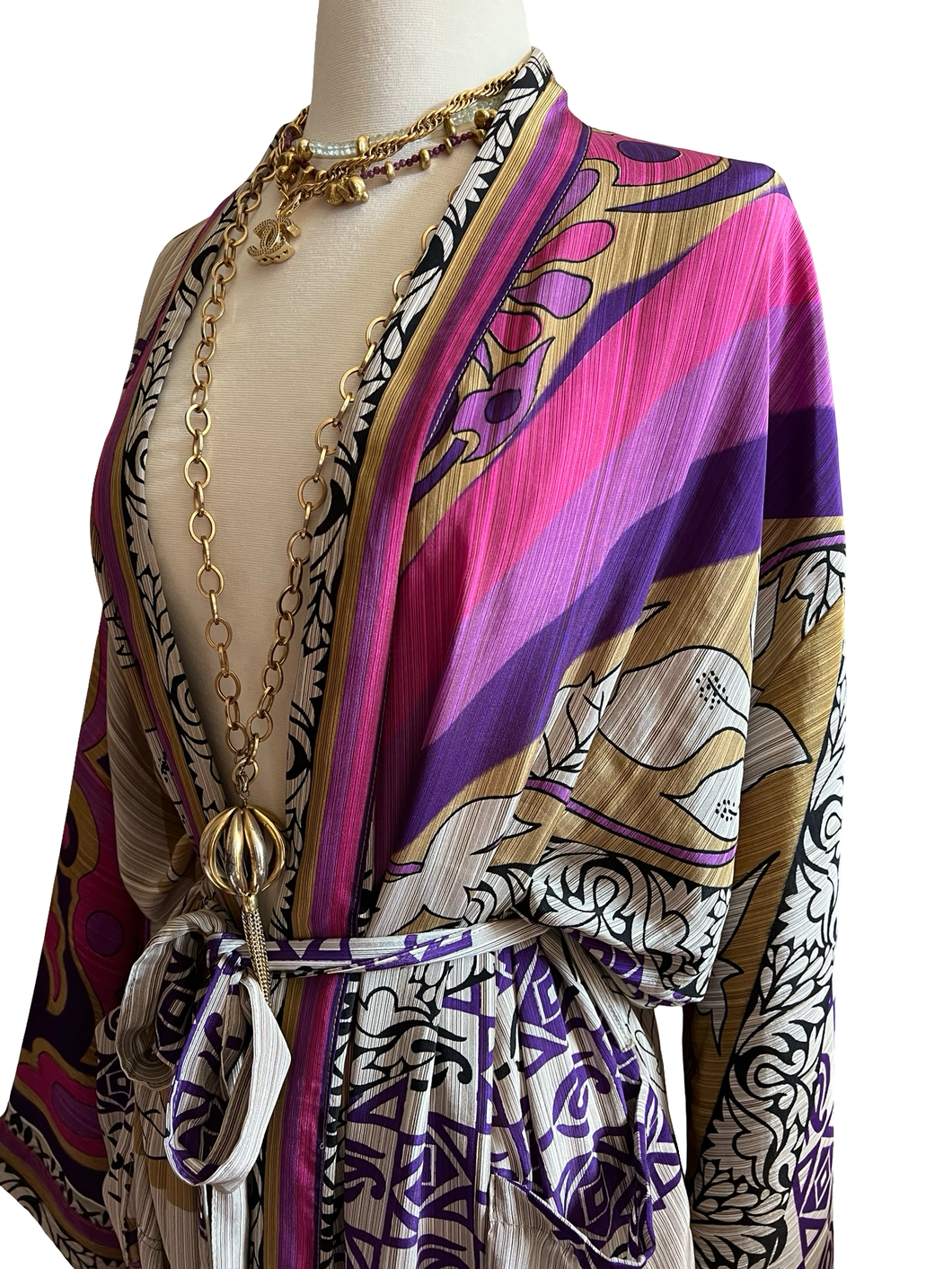 Vintage Silk Long Robe