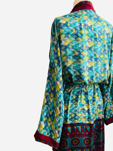Vintage Silk Long Robe