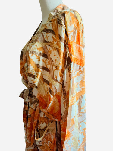 Vintage Silk Long Robe