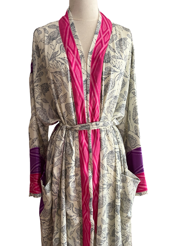 Vintage Silk Long Robe