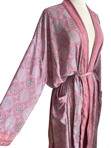 Vintage Silk Long Robe