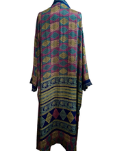 Load image into Gallery viewer, Vintage Silk Kimono Long Robe