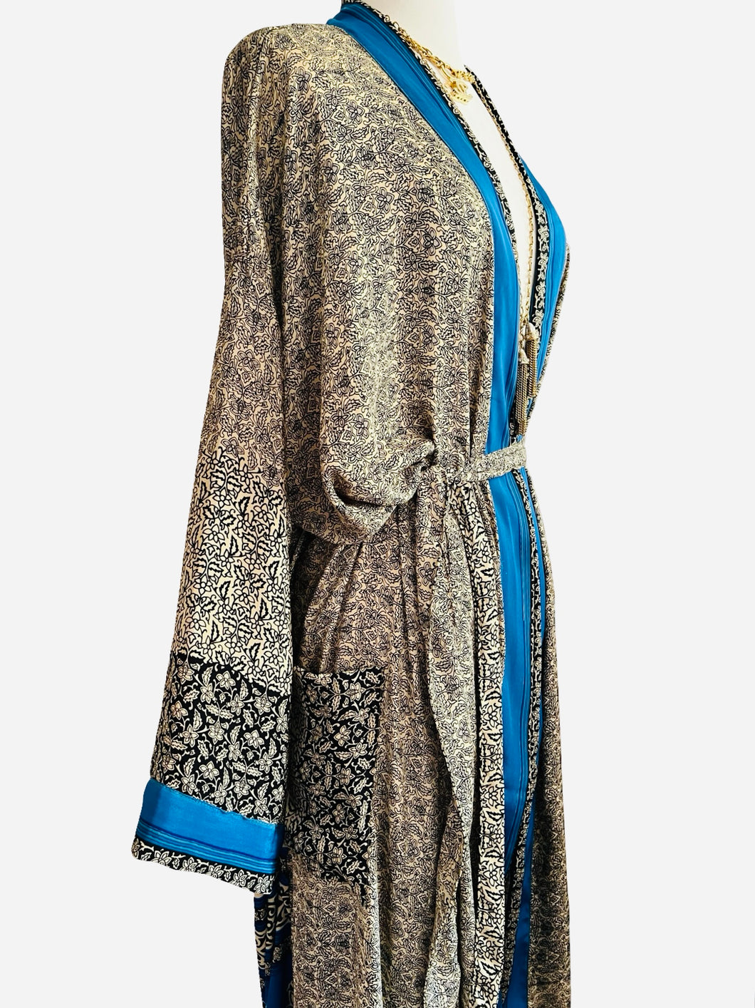 Vintage Silk Long Robe