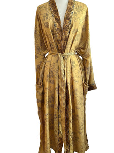 Vintage Silk Long Robe