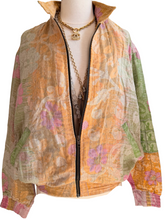 Load image into Gallery viewer, Vintage Kantha Bomber Jacket Reversible