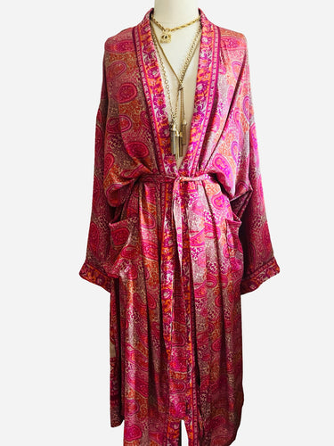 Vintage Silk Long Robe