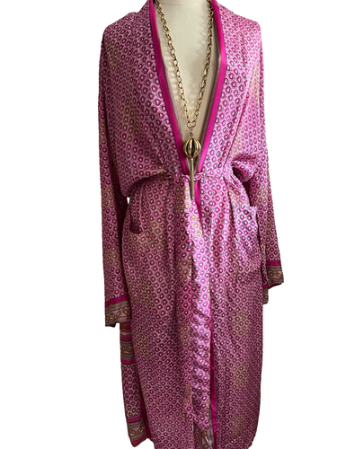 Vintage Silk Long Robe