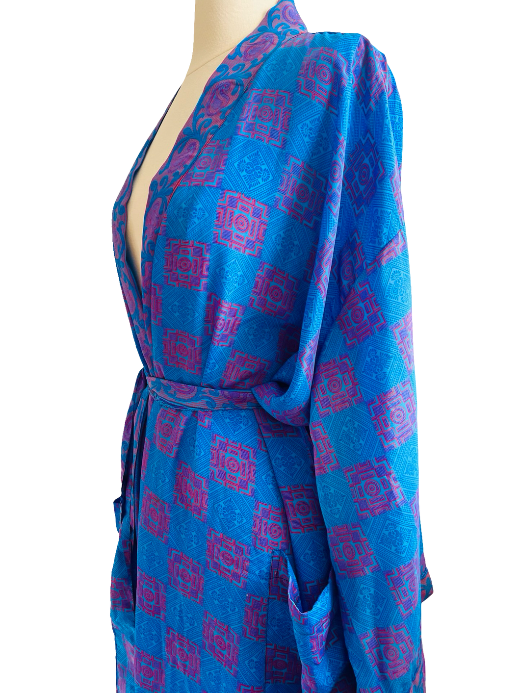 Vintage Silk Long Robe