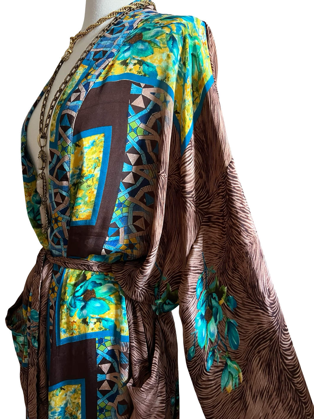 Vintage Silk Long Robe