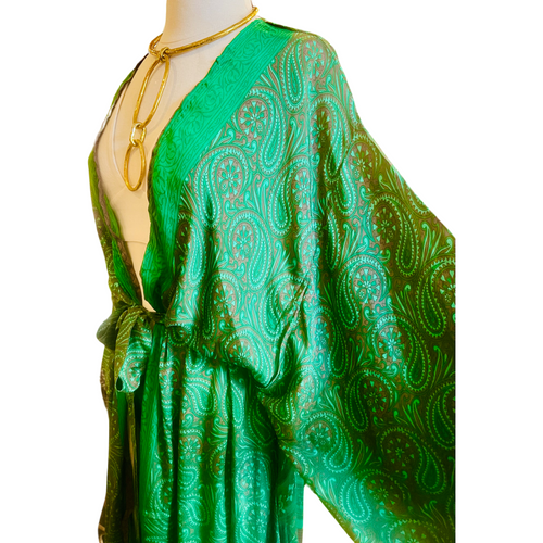 Vintage Silk Long Robe