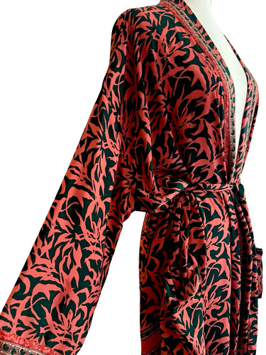 Vintage Silk Long Robe