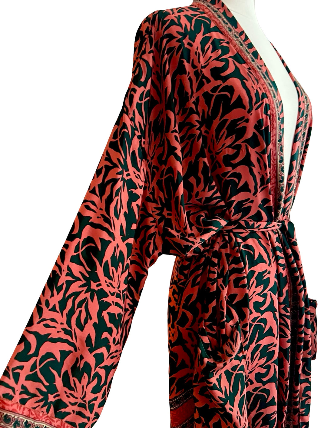 Vintage Silk Long Robe