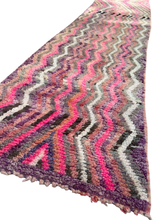 Load image into Gallery viewer, Aubergine Zig Zag Boujaad Runner 2’5”x9’9”