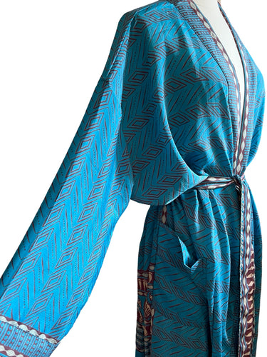 Vintage Silk Long Robe