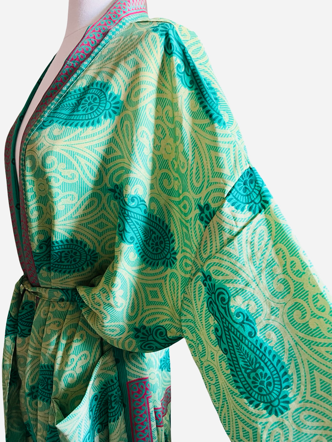 Vintage Silk Long Robe