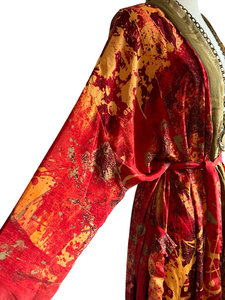 Vintage Silk Long Robe