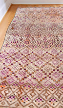 Load image into Gallery viewer, Vintage Golden + Aubergine BeniOurain 7’x12’