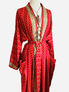 Vintage Silk Long Robe