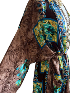 Vintage Silk Long Robe