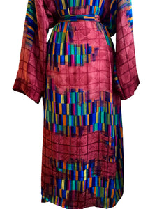 Vintage Silk Long Robe